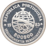 1983 SILVER 500 ESCUDOS ( PROOF ) PORTUGAL - WORLD COINS - Cambridgeshire Coins