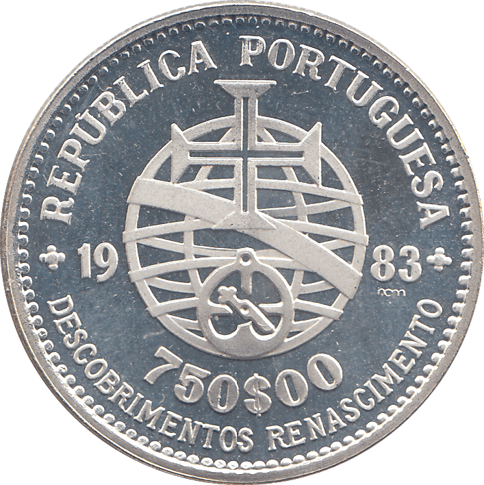 1983 SILVER 750 ESCUDOS ( PROOF ) PORTUGAL - WORLD COINS - Cambridgeshire Coins