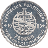 1983 SILVER 750 ESCUDOS ( PROOF ) PORTUGAL - WORLD COINS - Cambridgeshire Coins