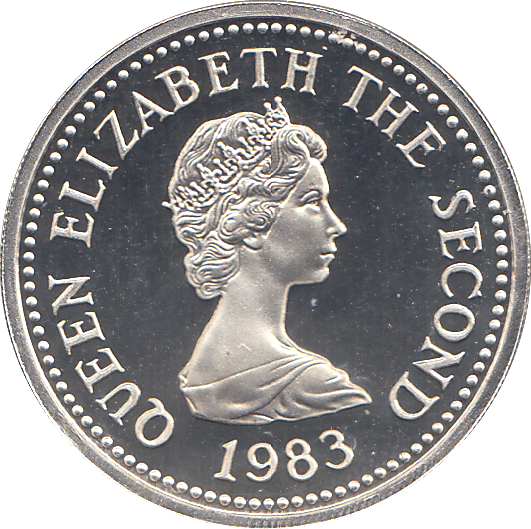 1983 SILVER PROOF 1 POUND BAILIWICK OF JERSEY - WORLD COINS - Cambridgeshire Coins