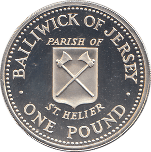 1983 SILVER PROOF 1 POUND BAILIWICK OF JERSEY - WORLD COINS - Cambridgeshire Coins