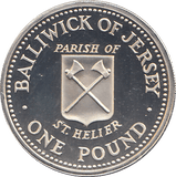 1983 SILVER PROOF 1 POUND BAILIWICK OF JERSEY - WORLD COINS - Cambridgeshire Coins