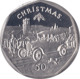 1983 SILVER PROOF CHRISTMAS 50P T FORD ISLE OF MAN 2 - 50P CHRISTMAS COINS - Cambridgeshire Coins