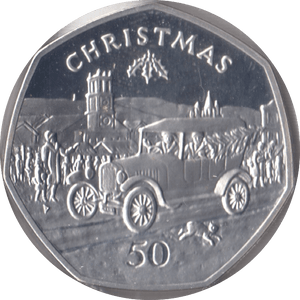 1983 SILVER PROOF CHRISTMAS 50P T FORD ISLE OF MAN - 50P CHRISTMAS COINS - Cambridgeshire Coins