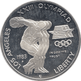 1983 SILVER PROOF DOLLAR OLYMPIC USA - SILVER WORLD COINS - Cambridgeshire Coins