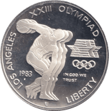 1983 SILVER PROOF OLYMPIAD DOLLAR USA - Silver Proof - Cambridgeshire Coins
