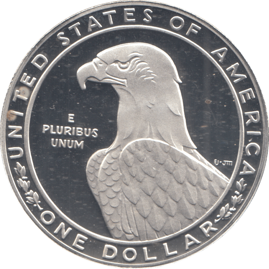 1983 SILVER PROOF OLYMPIAD ONE DOLLAR USA - SILVER WORLD COINS - Cambridgeshire Coins