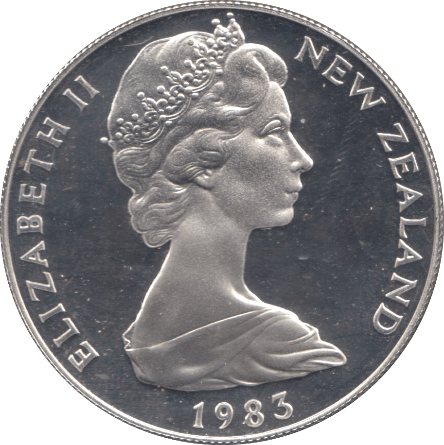 1983 SILVER PROOF ONE DOLLAR NEW ZEALAND - SILVER WORLD COINS - Cambridgeshire Coins