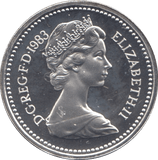 1983 SILVER PROOF ONE POUND £1 ROYAL ARMS - SILVER WORLD COINS - Cambridgeshire Coins