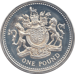 1983 SILVER PROOF ONE POUND - £1 Silver Proof - Cambridgeshire Coins