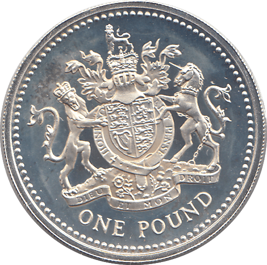 1983 SILVER PROOF ONE POUND - £1 Silver Proof - Cambridgeshire Coins