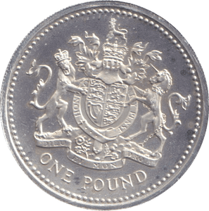 1983 SILVER PROOF £1 ROYAL ARMS - £1 Silver Proof - Cambridgeshire Coins