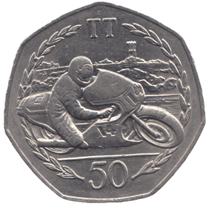 1983 TT FIFTY PENCE ISLE OF MAN ( LARGE ) - WORLD COINS - Cambridgeshire Coins