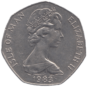 1983 TT FIFTY PENCE ISLE OF MAN ( LARGE ) - WORLD COINS - Cambridgeshire Coins