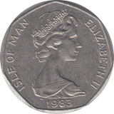 1983 VIKING SHIP 50P ISLE OF MAN - WORLD COINS - Cambridgeshire Coins