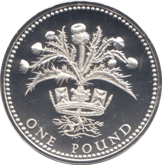 1984 £1 SILVER PROOF - £1 Silver Proof - Cambridgeshire Coins