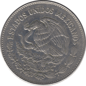 1984 50 PESOS MEXICO - SILVER WORLD COINS - Cambridgeshire Coins