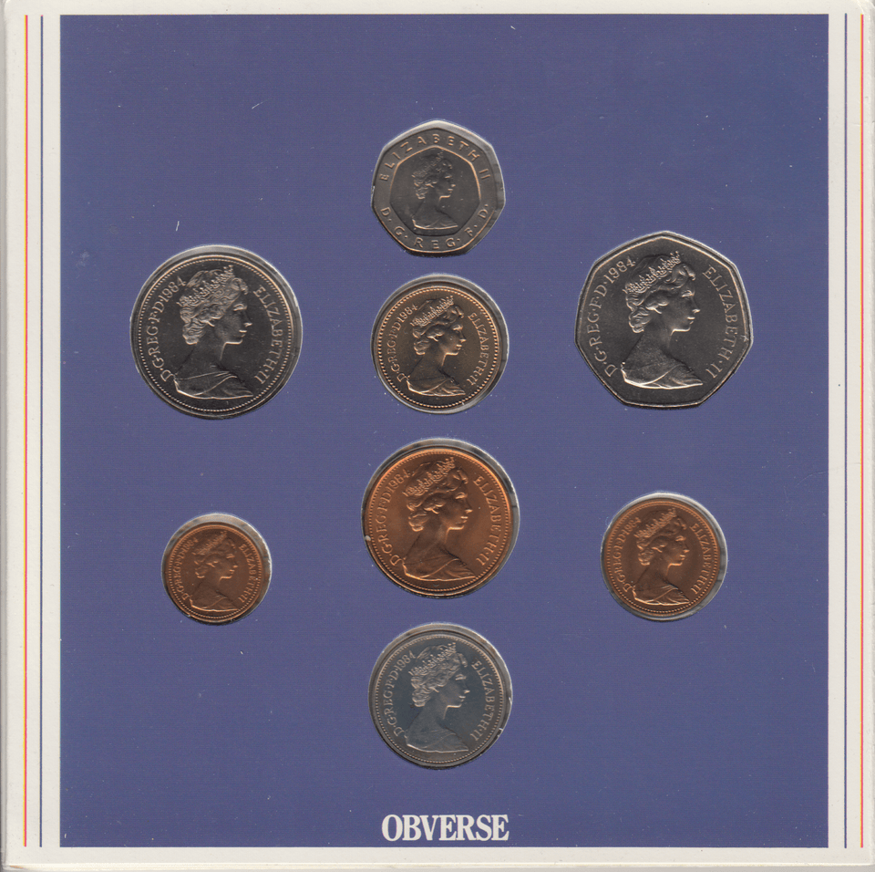 1984 BRILLIANT UNCIRCULATED COIN YEAR SET - Brilliant Uncirculated Year Sets - Cambridgeshire Coins