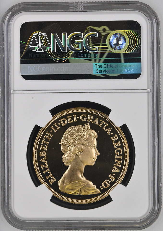 1984 GOLD FIVE POUND SOVEREIGN PF 69 ULTRA CAMEO - NGC GOLD COINS - Cambridgeshire Coins