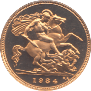 1984 GOLD HALF SOVEREIGN ( PROOF ) - HALF SOVEREIGN - Cambridgeshire Coins