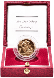 1984 GOLD PROOF SOVEREIGN BOXED - GOLD PROOF SOVEREIGNS - Cambridgeshire Coins