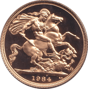 1984 GOLD SOVEREIGN ( PROOF ) - SOVEREIGN - Cambridgeshire Coins