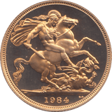 1984 GOLD SOVEREIGN ( PROOF ) - SOVEREIGN - Cambridgeshire Coins