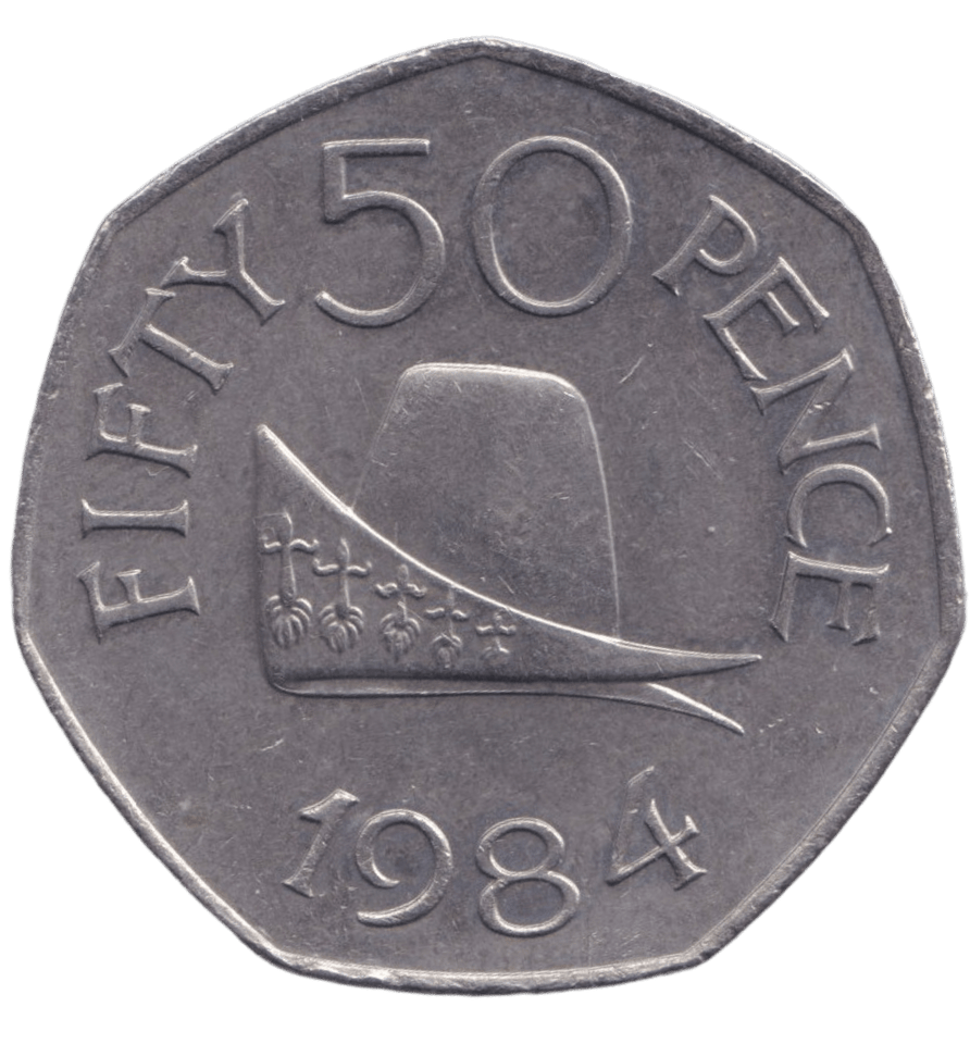 1984 LARGE 50P GUERNSEY ( UNC ) - WORLD COINS - Cambridgeshire Coins