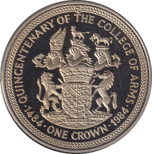 1984 ONE CROWN ISLE OF MAN - WORLD COINS - Cambridgeshire Coins