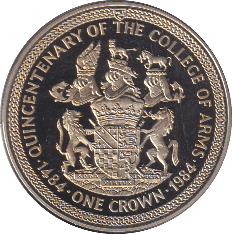 1984 ONE CROWN ISLE OF MAN - WORLD COINS - Cambridgeshire Coins