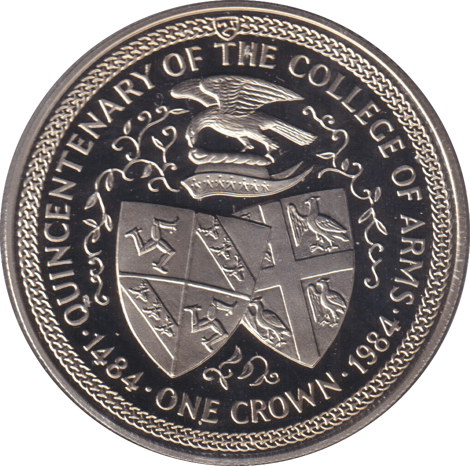 1984 ONE CROWN ISLE OF MAN - WORLD COINS - Cambridgeshire Coins