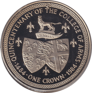 1984 ONE CROWN ISLE OF MAN - WORLD COINS - Cambridgeshire Coins