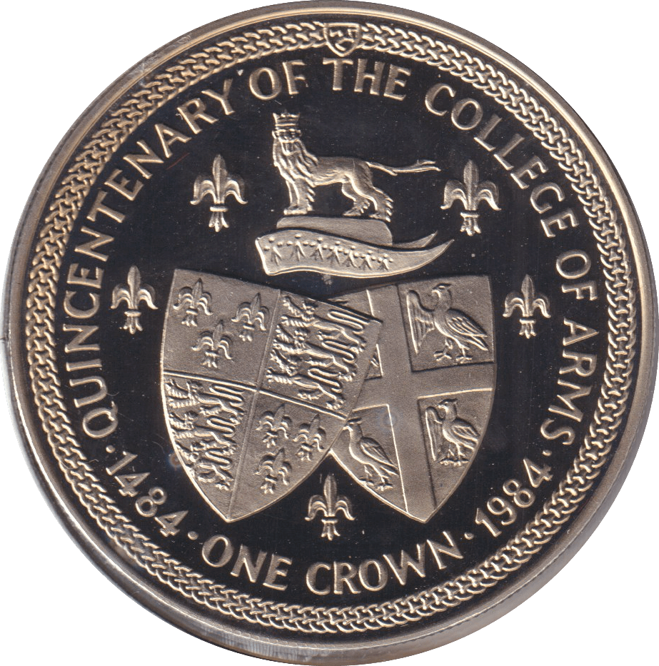 1984 ONE CROWN ISLE OF MAN - WORLD COINS - Cambridgeshire Coins