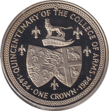 1984 ONE CROWN ISLE OF MAN - WORLD COINS - Cambridgeshire Coins
