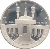 1984 ONE DOLLAR SILVER PROOF USA - SILVER WORLD COINS - Cambridgeshire Coins