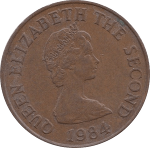 1984 ONE PENNY JERSEY - WORLD COINS - Cambridgeshire Coins