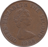 1984 ONE PENNY JERSEY - WORLD COINS - Cambridgeshire Coins
