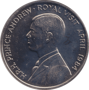 1984 PRINCE ANDREW VISIT 50P ST HELENA - WORLD COINS - Cambridgeshire Coins