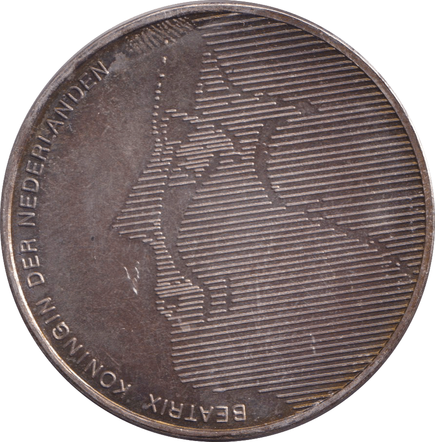 1984 SILVER 50 GULDEN NETHERLANDS - SILVER WORLD COINS - Cambridgeshire Coins