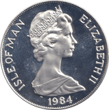 1984 SILVER ONE CROWN ISLE OF MAN TWENTY THIRD OLYMPICS - SILVER WORLD COINS - Cambridgeshire Coins