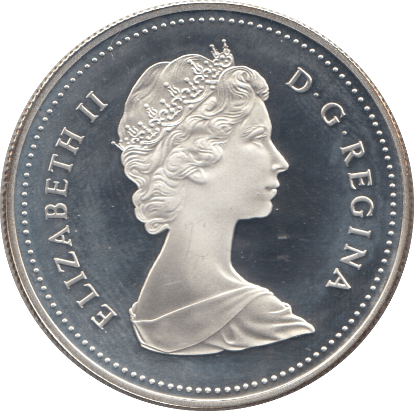 1984 SILVER PROOF CANADA COMMEMORATIVE DOLLAR - SILVER WORLD COINS - Cambridgeshire Coins