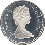 1984 SILVER PROOF CANADA COMMEMORATIVE DOLLAR - SILVER WORLD COINS - Cambridgeshire Coins