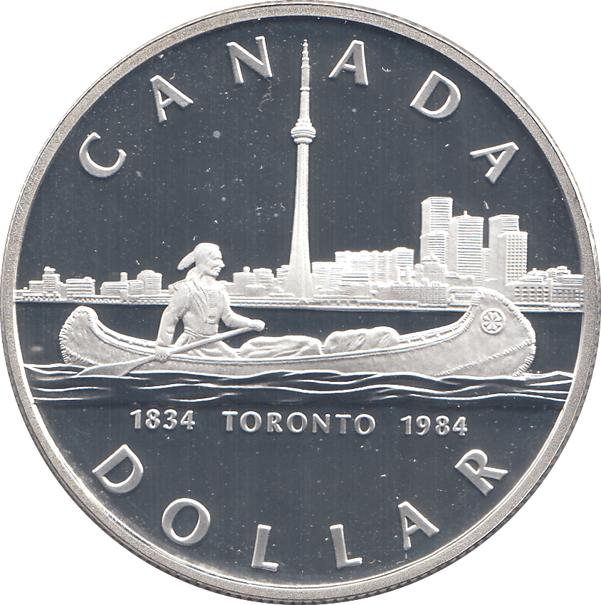 1984 SILVER PROOF CANADA DOLLAR - WORLD COINS - Cambridgeshire Coins