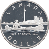 1984 SILVER PROOF CANADA DOLLAR - WORLD COINS - Cambridgeshire Coins