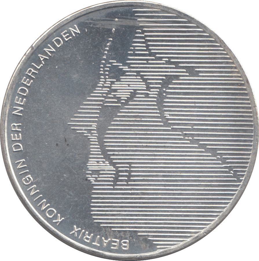 1984 SILVER PROOF NETHERLANDS 50 GULDEN - SILVER WORLD COINS - Cambridgeshire Coins
