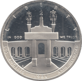 1984 SILVER PROOF OLYMPIAD ONE DOLLAR USA - SILVER WORLD COINS - Cambridgeshire Coins