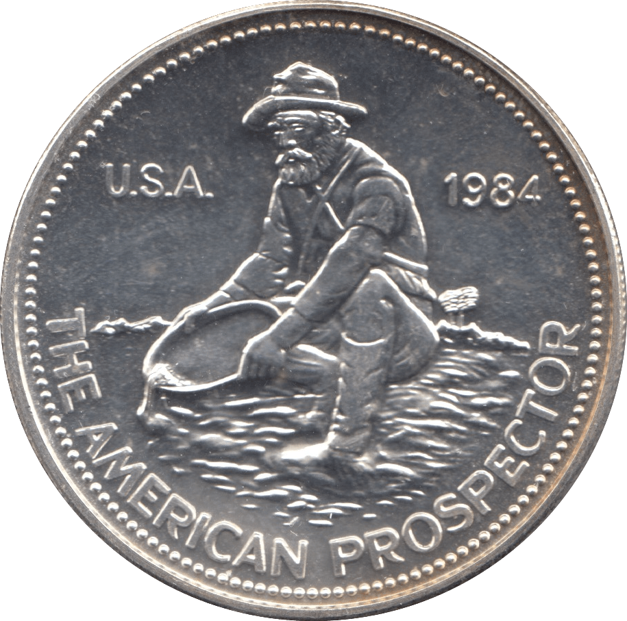 1984 SILVER UNITED STATES .999 FINE SILVER ROUND - SILVER WORLD COINS - Cambridgeshire Coins