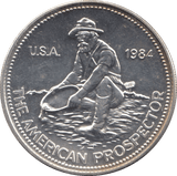 1984 SILVER UNITED STATES .999 FINE SILVER ROUND - SILVER WORLD COINS - Cambridgeshire Coins