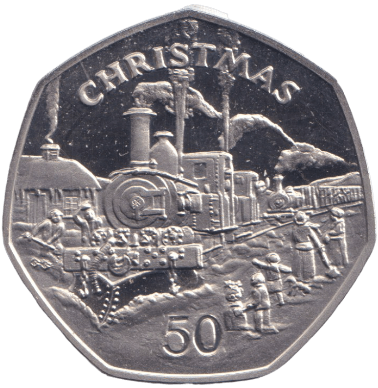 1984 STEAM ENGINE 50P ISLE OF MAN ( PROOF ) BB - 50P REGIONAL ISSUES - Cambridgeshire Coins