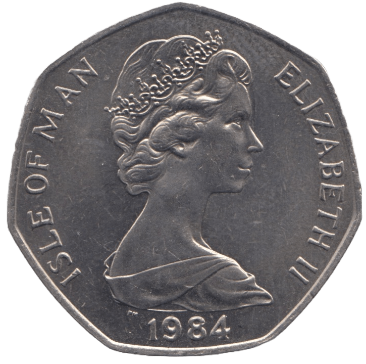 1984 TT FIFTY PENCE ISLE OF MAN ( LARGE ) - WORLD COINS - Cambridgeshire Coins